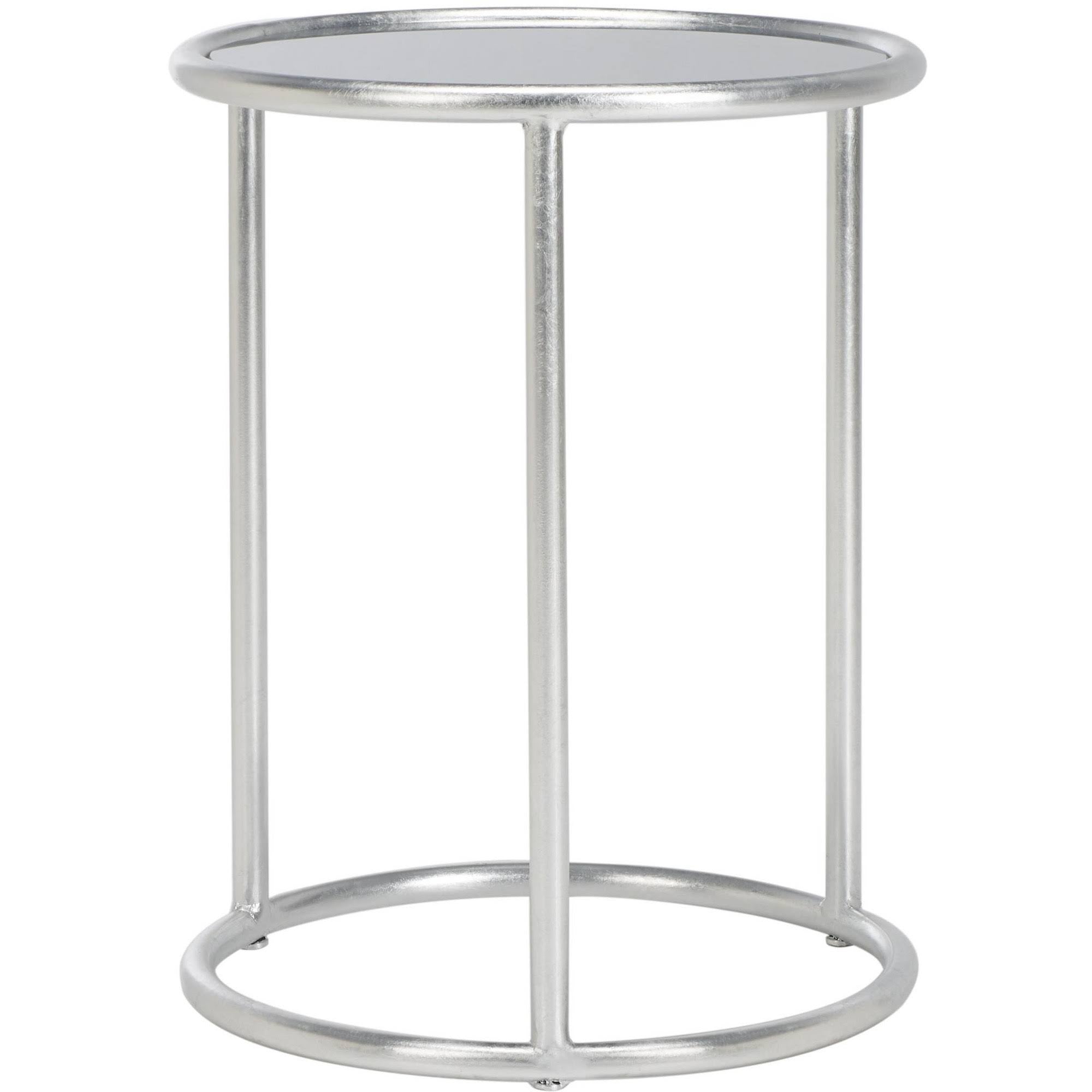 Silver/Grey Glass Top Accent Table R66407
