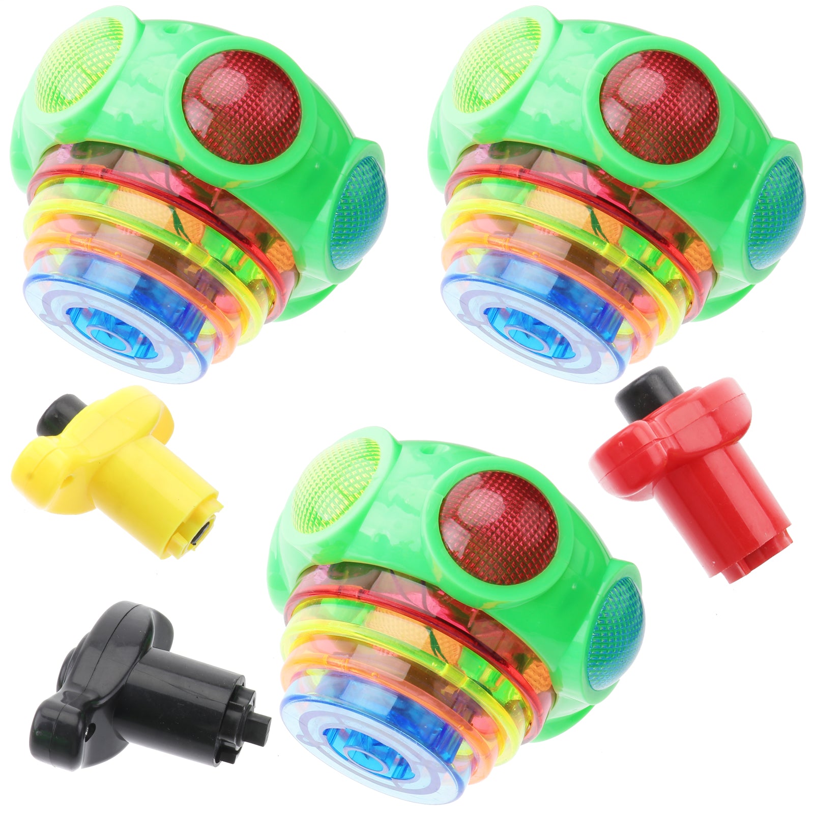 3pcs Gyro Toy Light Flashing Gyrator Shining Toy with Music N992560