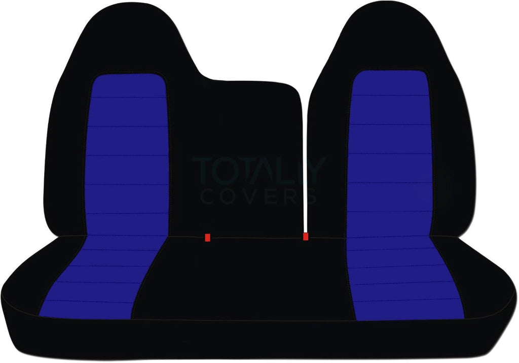 Black & Yellow Two-Tone Truck Seat Covers V739336