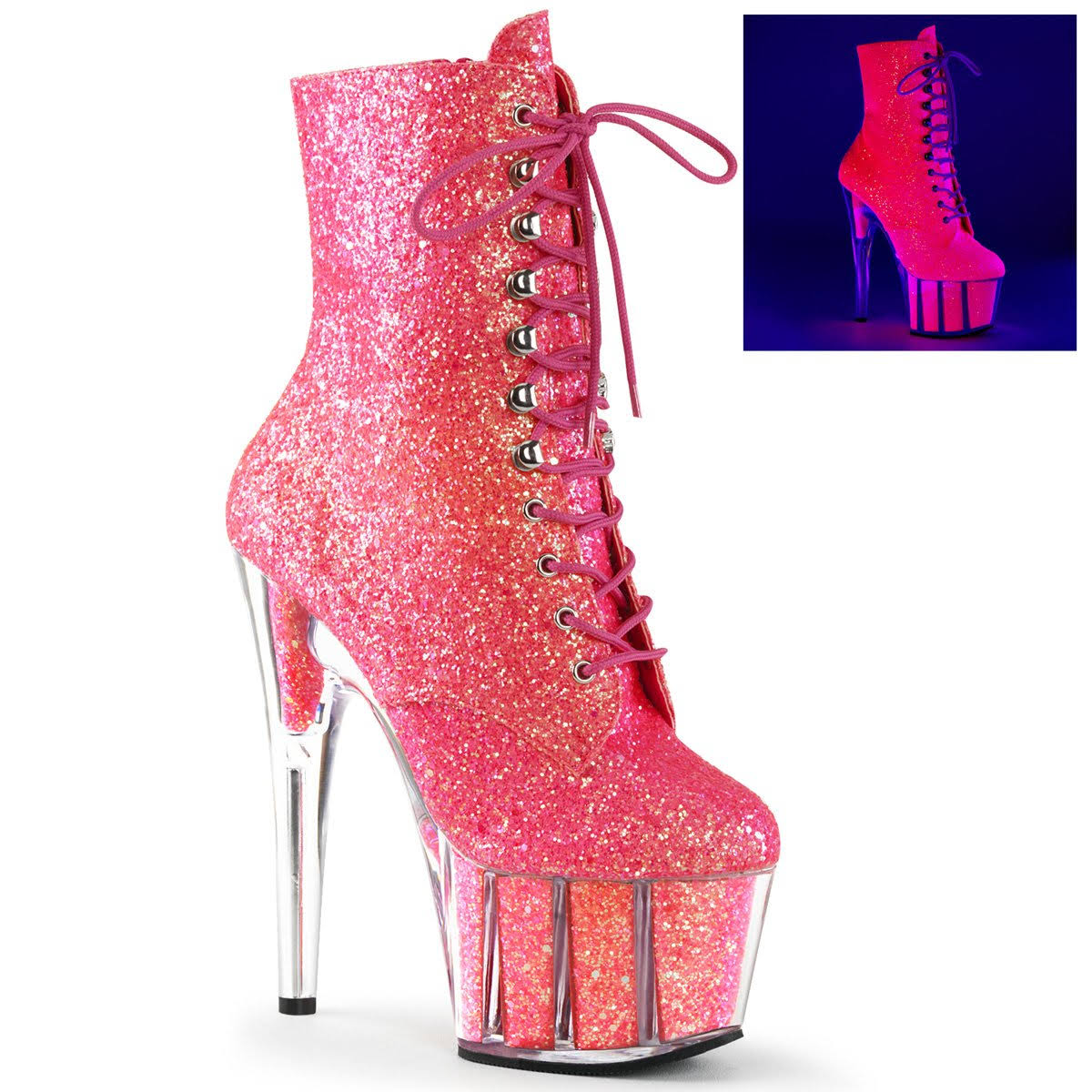 Silver Glitter 8 Heels T36659