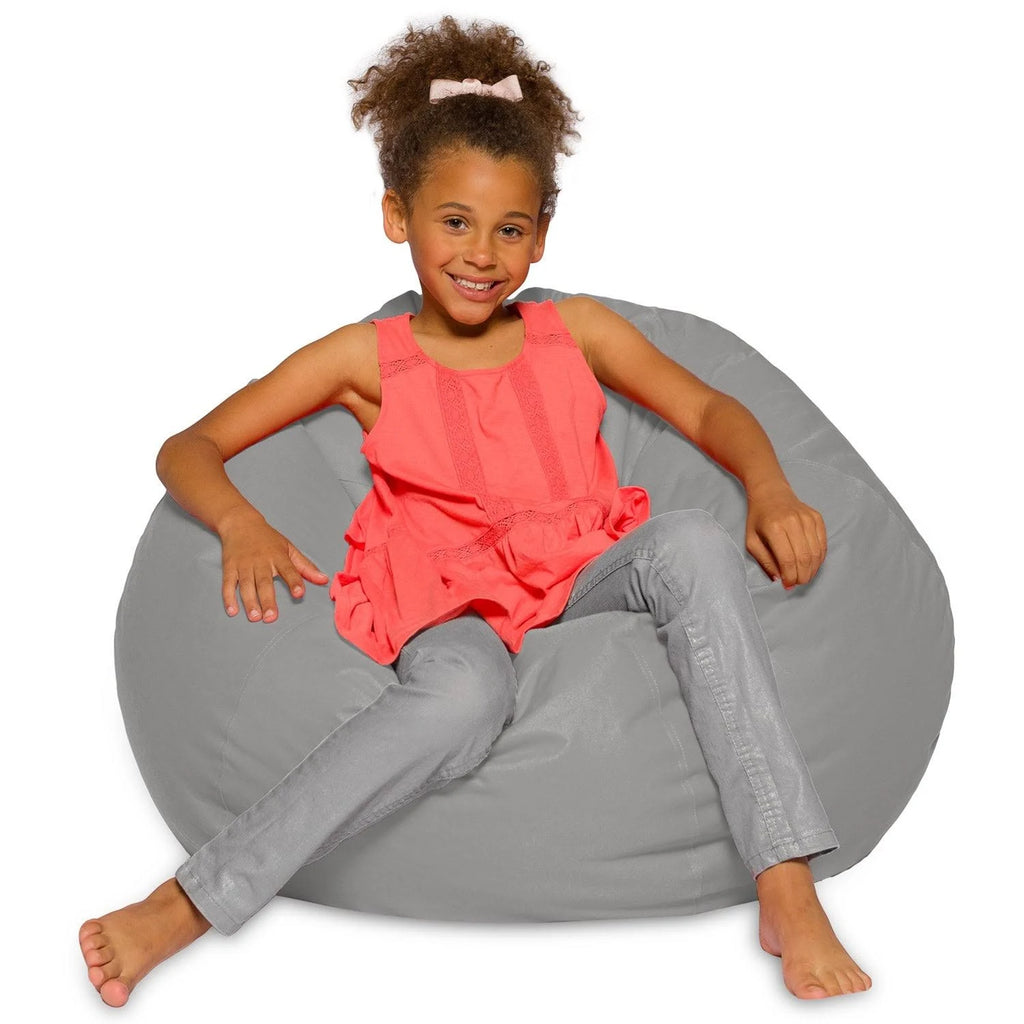 48 inch Extra Large Canvas Bean Bag Chair with Machine Washable Cover U63293