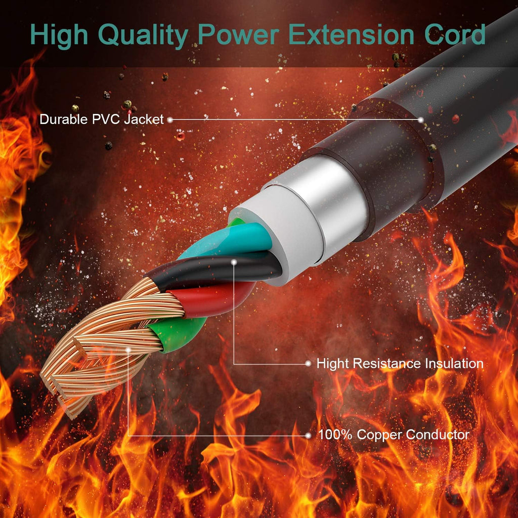 Dryer Extension Cord 4 Prong, 30 Amp, NEMA 14-30P to 14-30R, 125V/250V, 25 Feet G7066