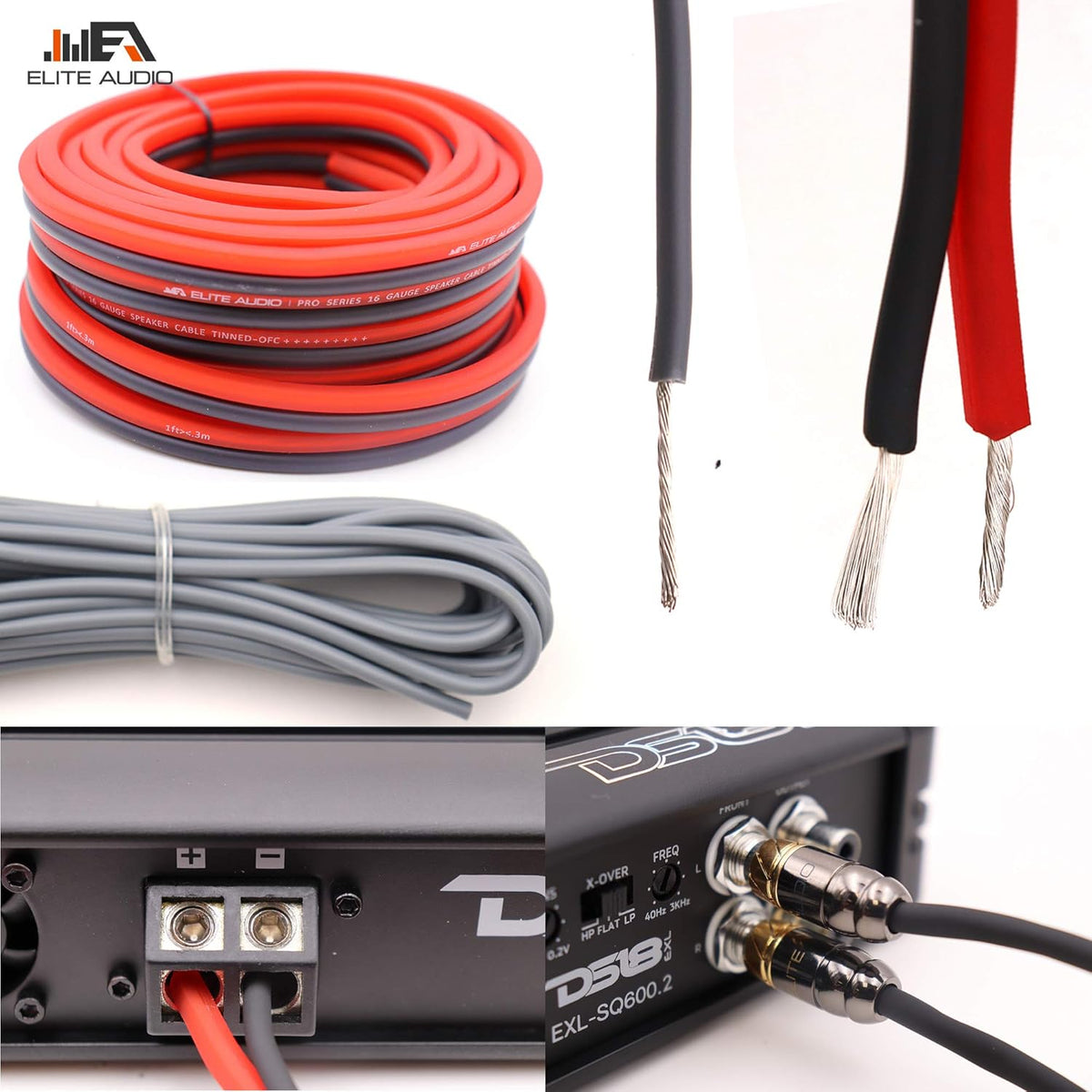 0 Gauge 100% Copper Amplifier Installation Wiring Kit with 20 feet Copper Wire O87924