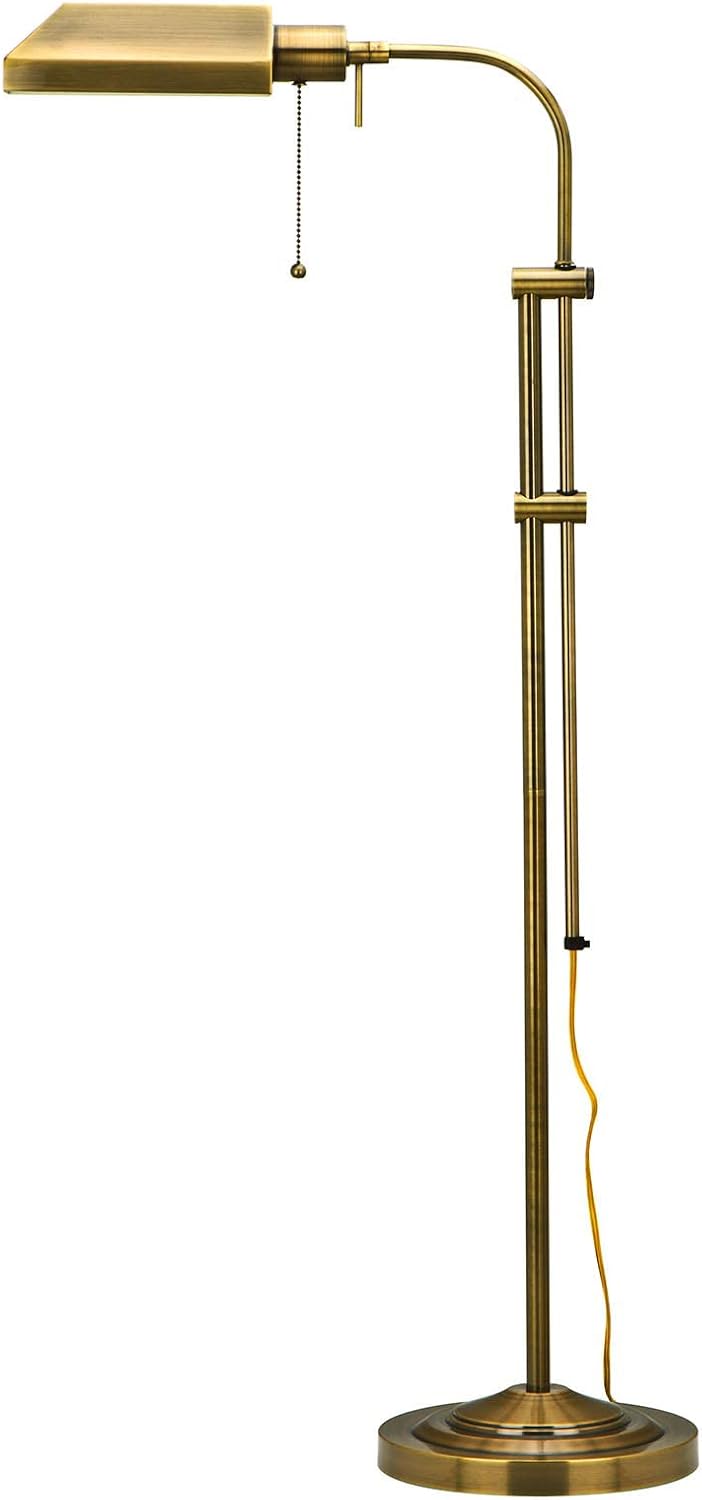Pharmacy Floor Lamp 46 Inches Adjustable-Height Dark Bronze H962