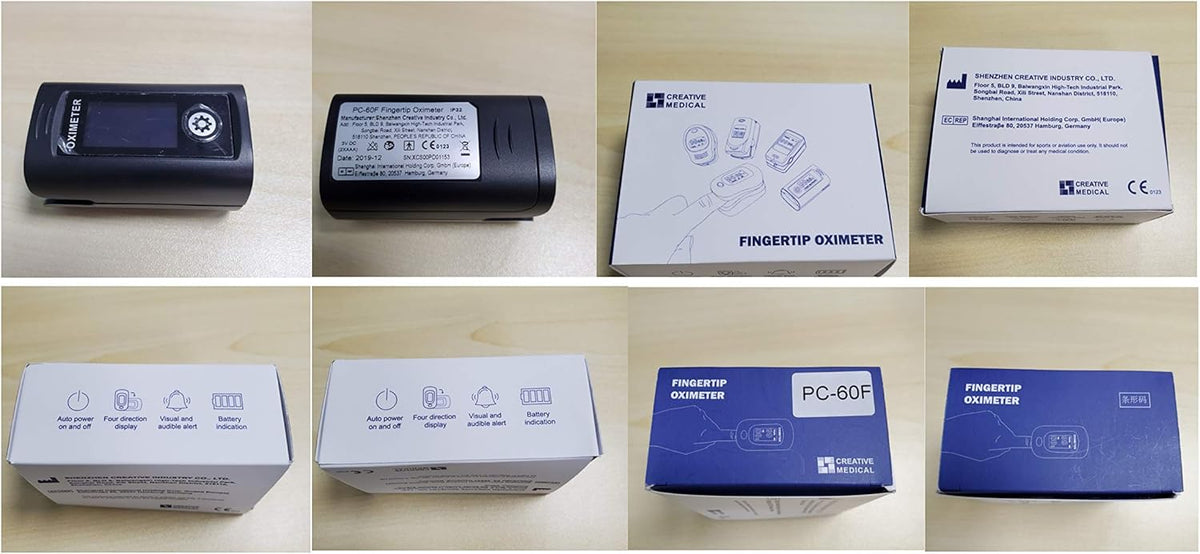 Bluetooth Pulse Oximeter Fingertip with Alarm, Carry Bag & Lanyard W853
