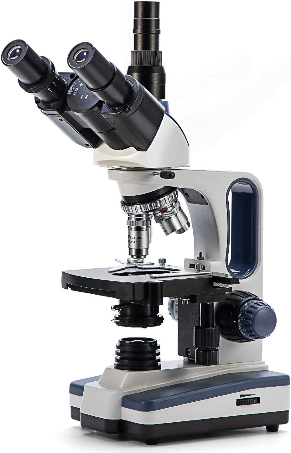40X-2500X Trinocular Compound Lab Microscope with Mechanical Stage V723556