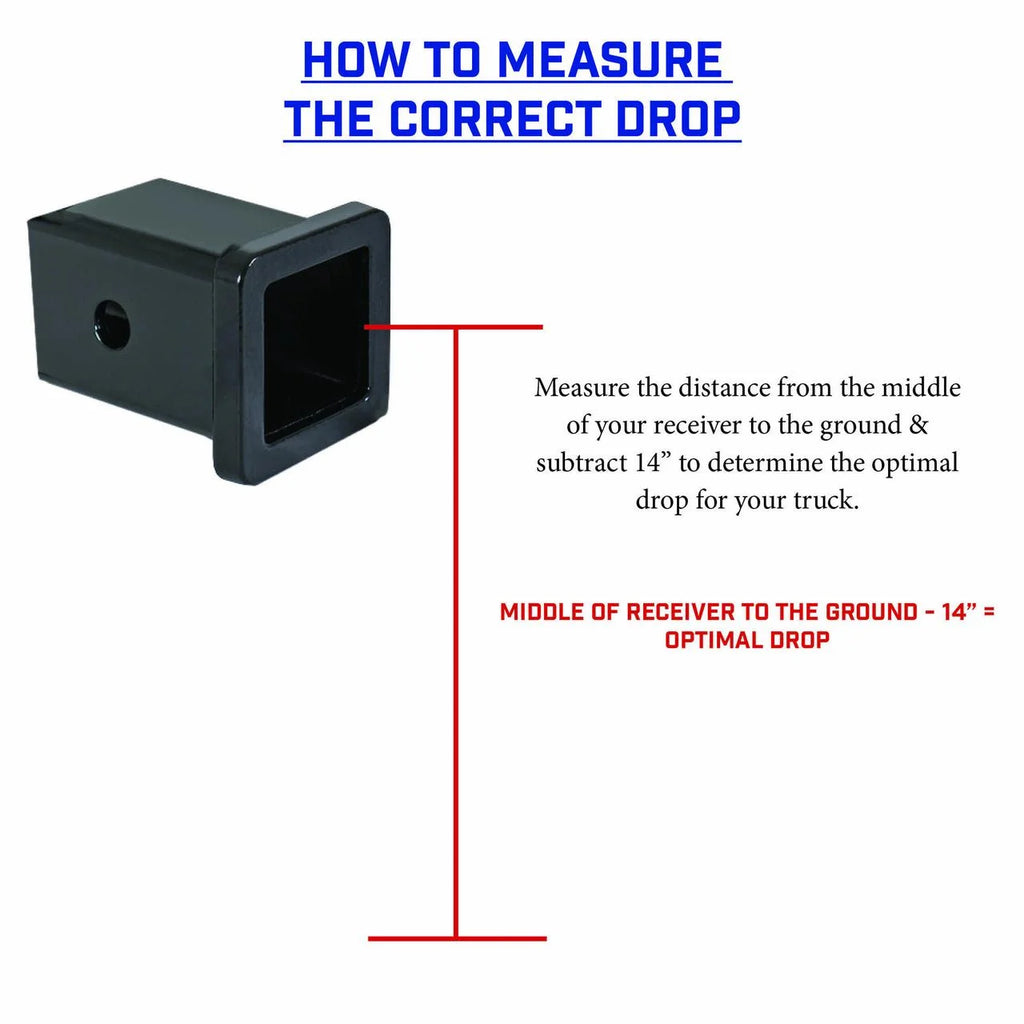 Adjustable 20" Drop Hitch with Stabilizer Kit for 2" Receiver C1920