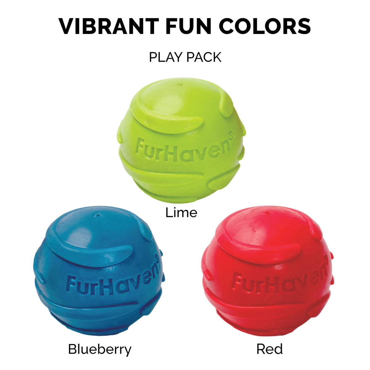 3 Pack Squeaker Dog Ball Toy D67713