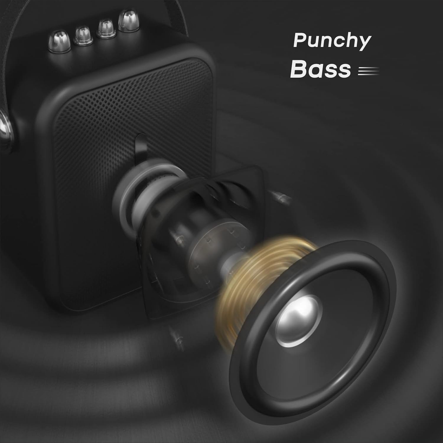 60W Portable Bluetooth Speaker with LED Lights O104
