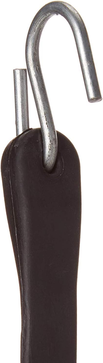 Pack of 25 41 inch Rubber Bungee Cords with Metal S Hooks D644