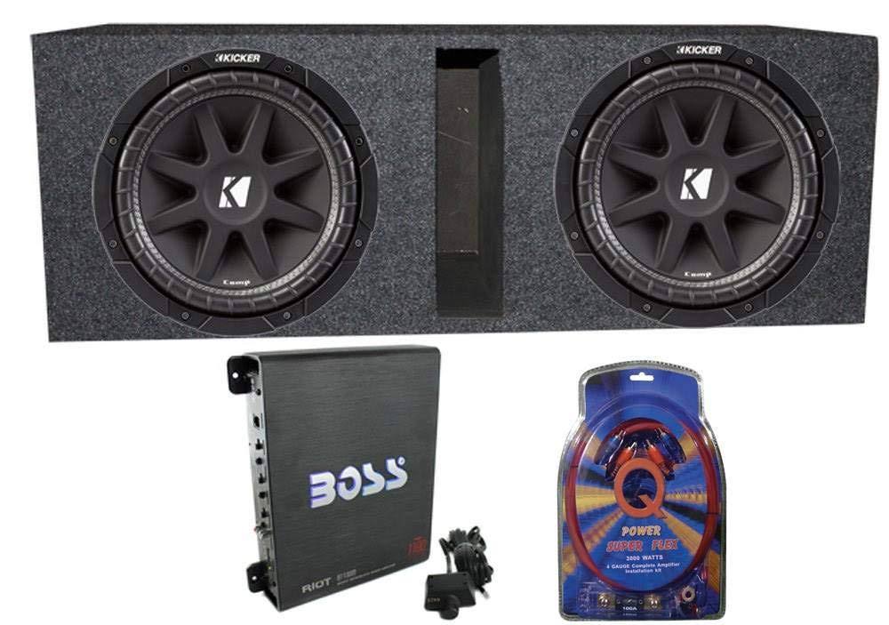 10x22 600 Watt Car Subwoofers with Box and Amplifier E775