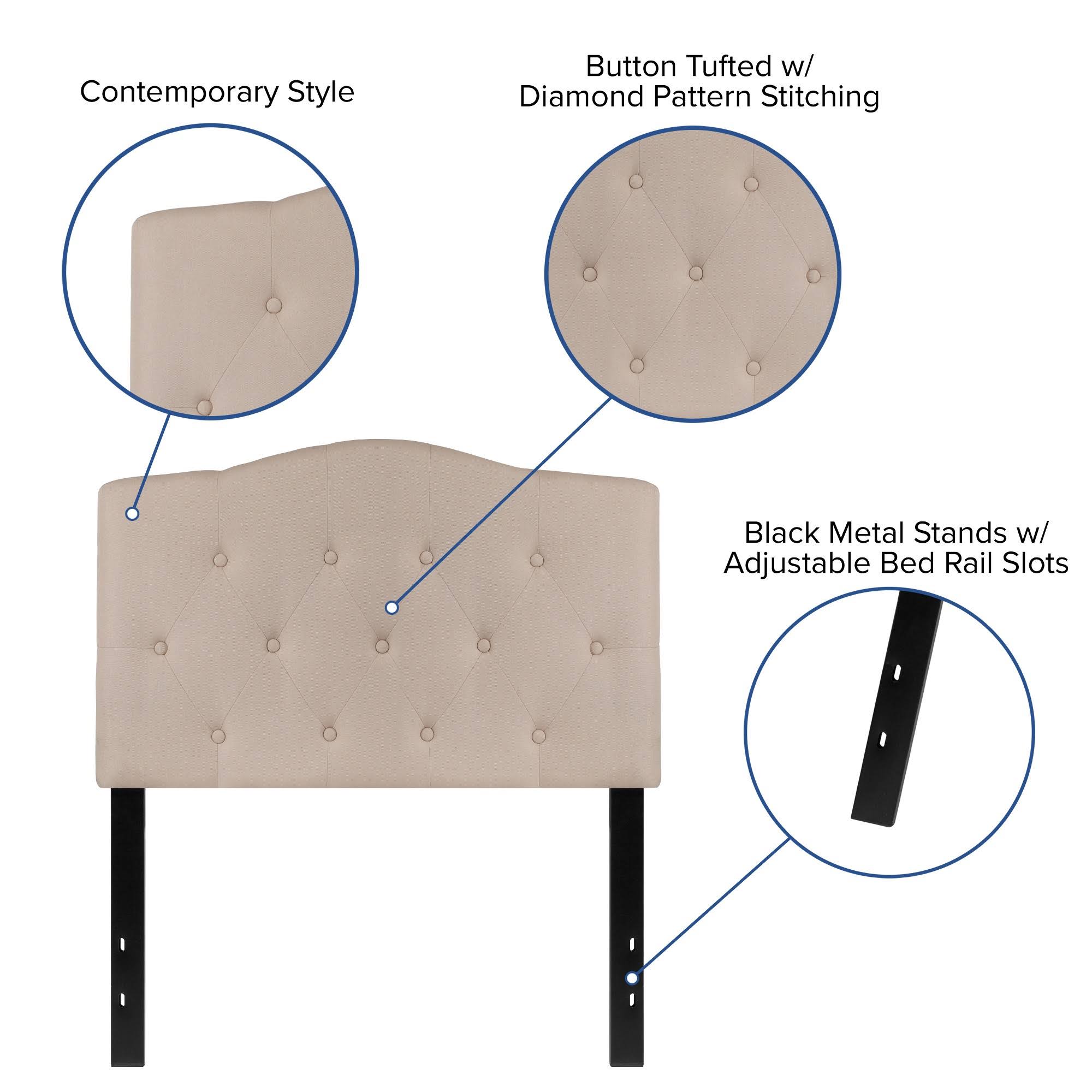 Beige Twin Headboard B808