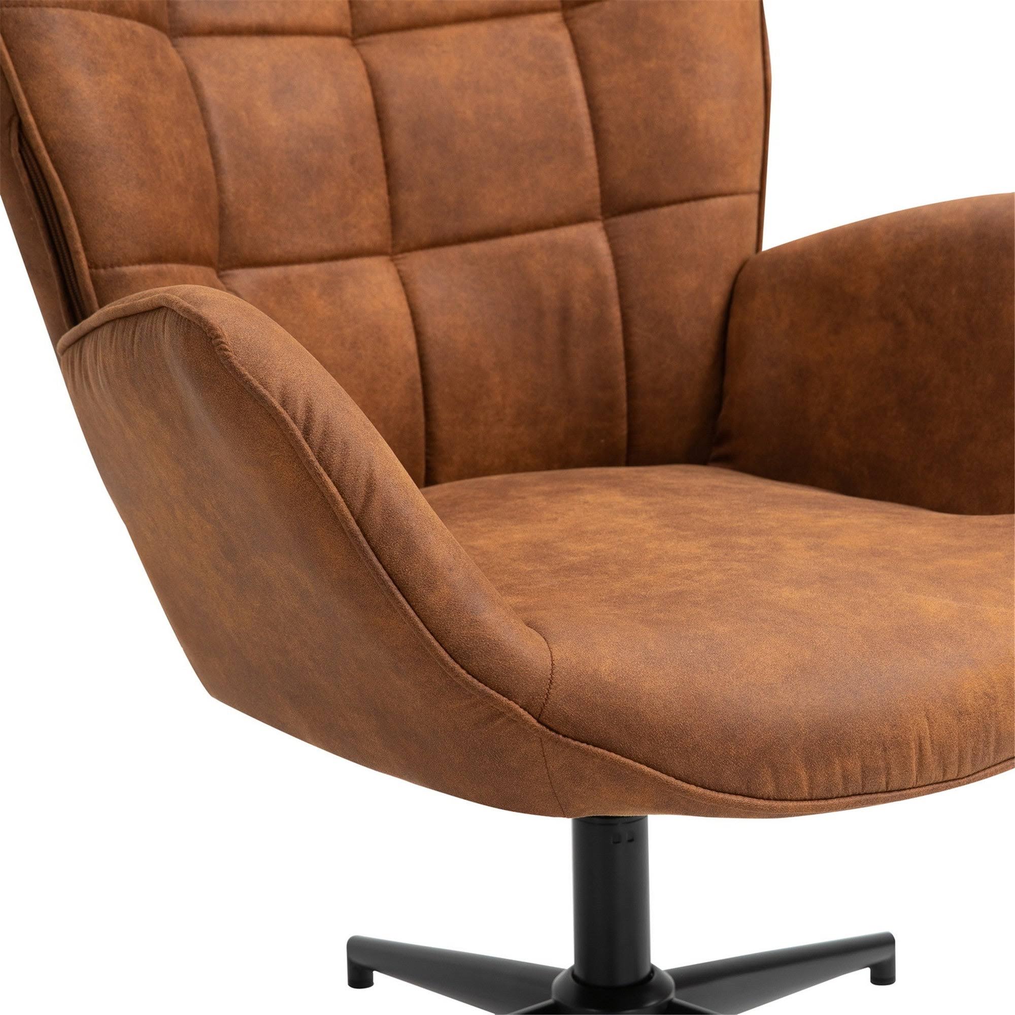Dark Green Leisure Chair with Round Arm C694930