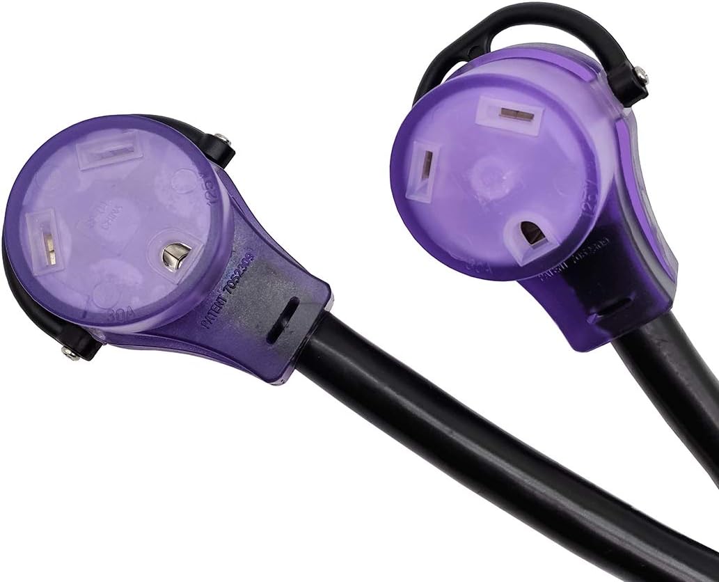 RV 30 AMP Splitter Y Adapter Cord Pack of 2 X7632