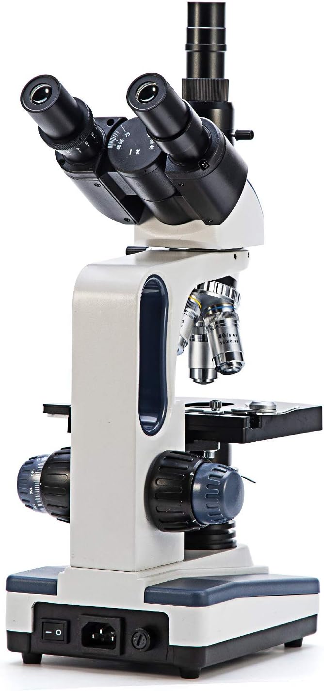 40X-2500X Trinocular Compound Lab Microscope with Mechanical Stage V723556