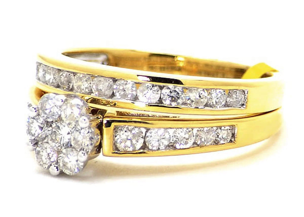 14k White Gold Diamond Geometric Ring V4658