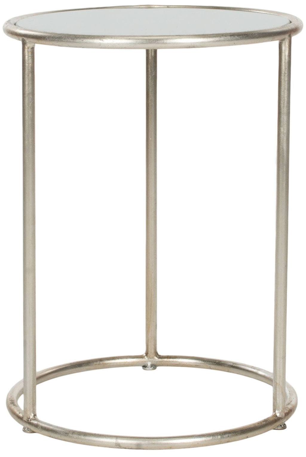 Silver/Grey Glass Top Accent Table R66407