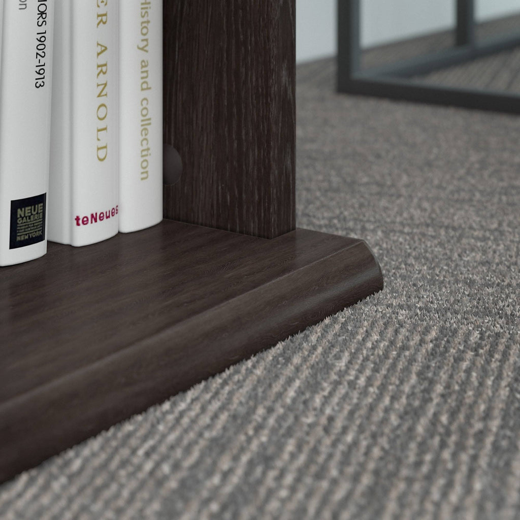 Charcoal Gray 5 Shelf Bookcase Y82510