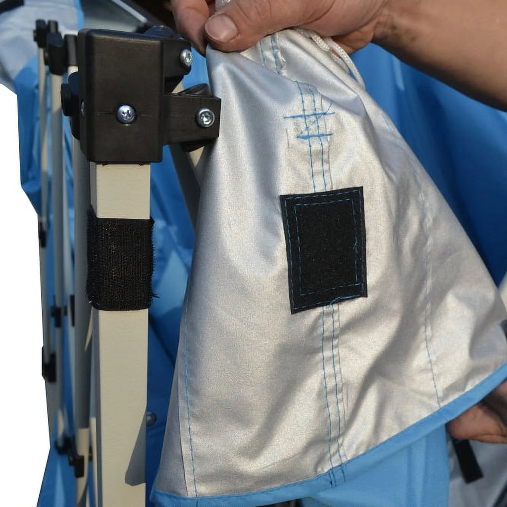 Blue Slant Leg Canopy with 4 Weight Bags Y8300