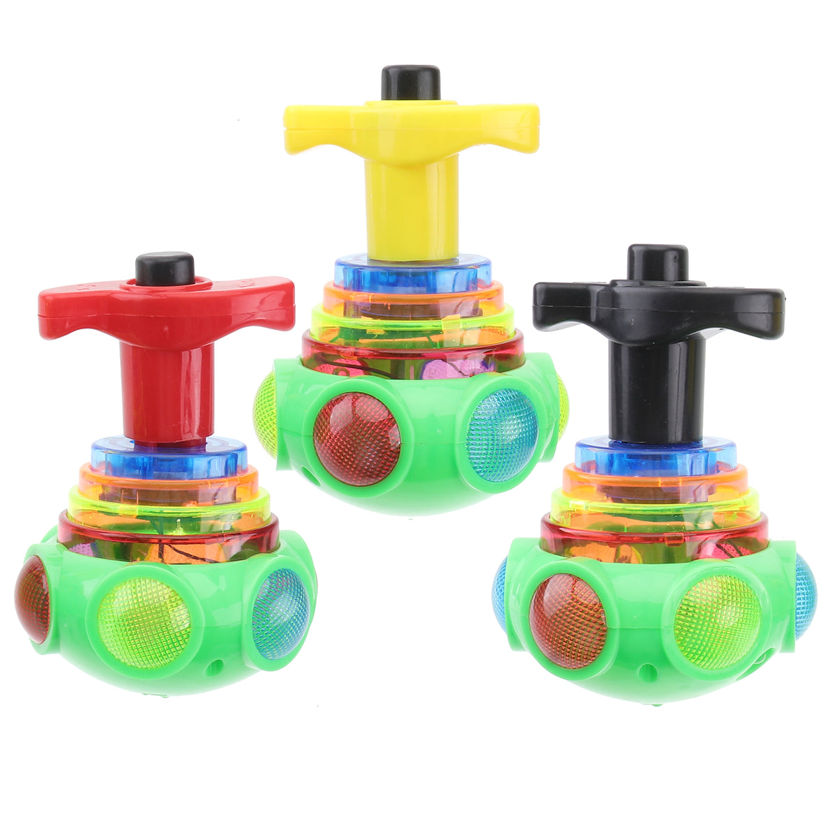 3pcs Gyro Toy Light Flashing Gyrator Shining Toy with Music N992560
