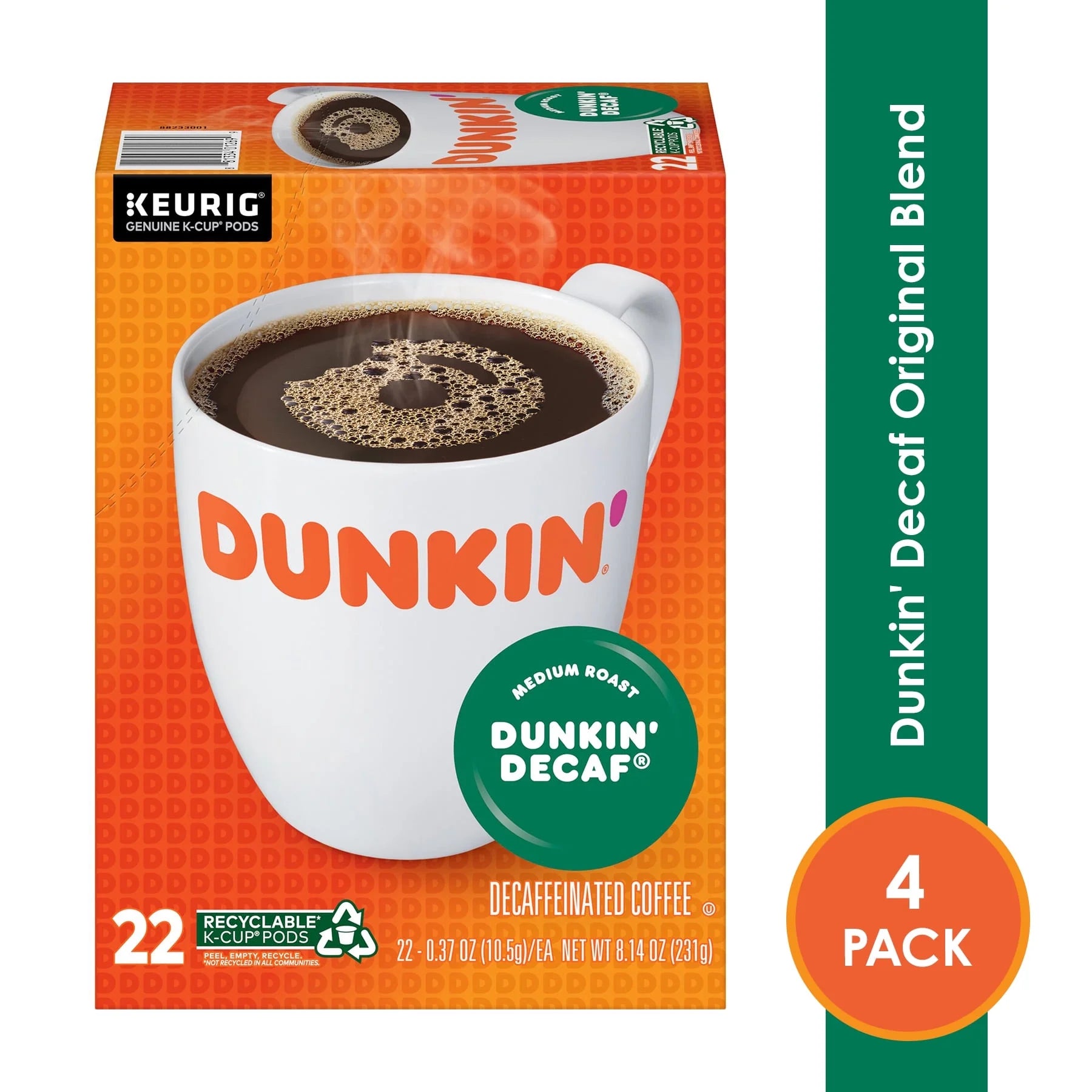 88 Keurig K-Cup Pods Decaf Medium Roast Coffee I738014