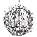 4-Light Candle Style Globe Chandelier Etruscan Gold L859551