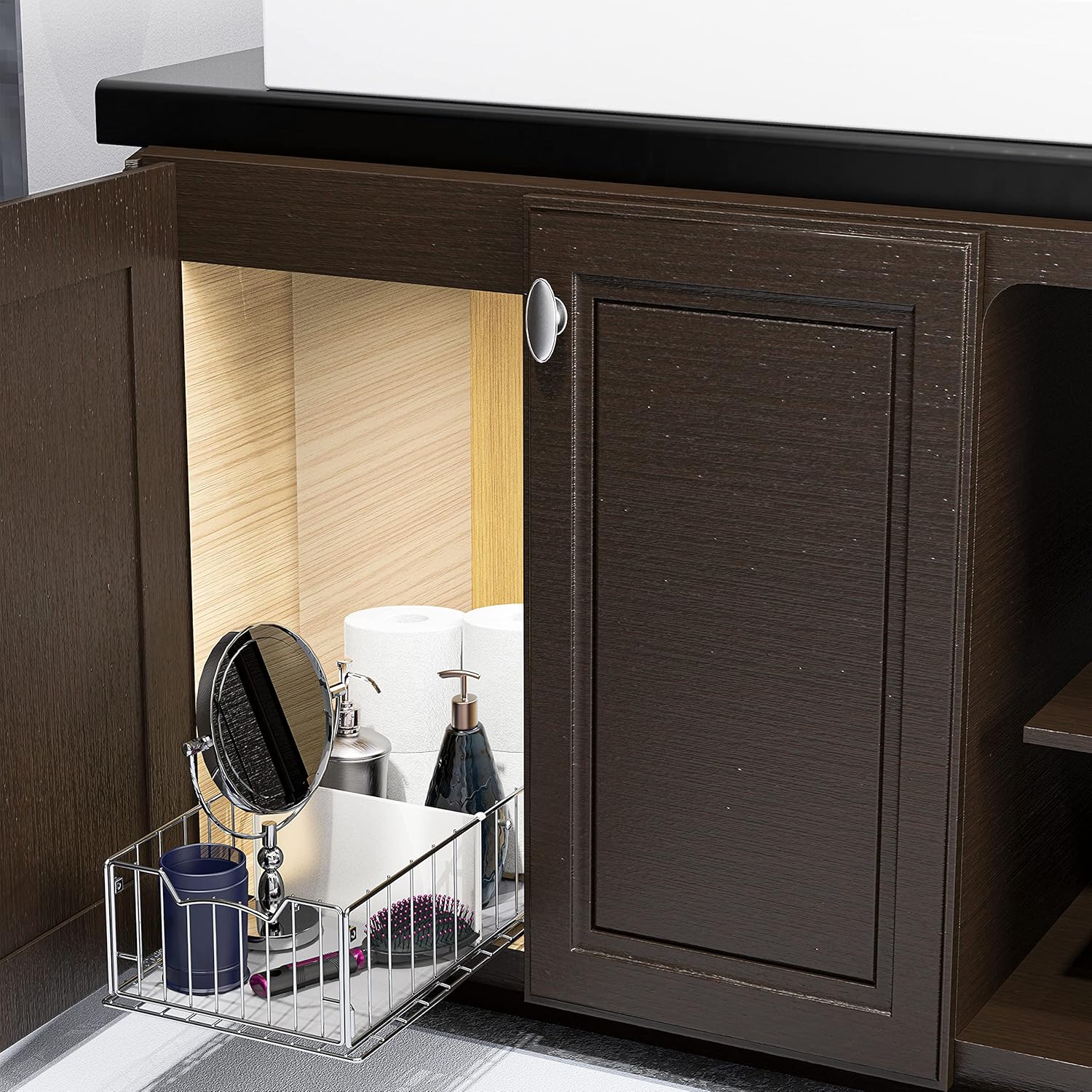 Pull Out Cabinet Sliding Basket Pack of 2 S986083