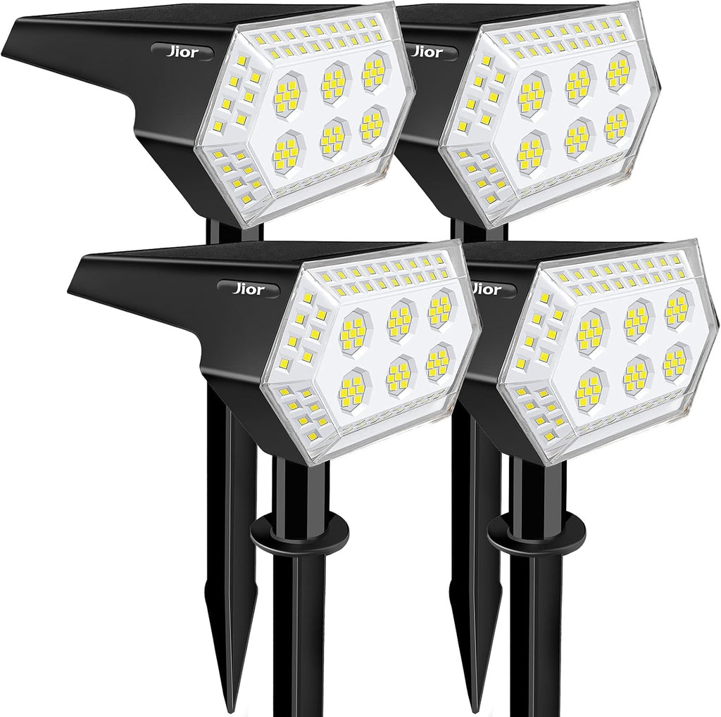 4 Pack 108 LED Solar Landscape Spotlights Warm White D623