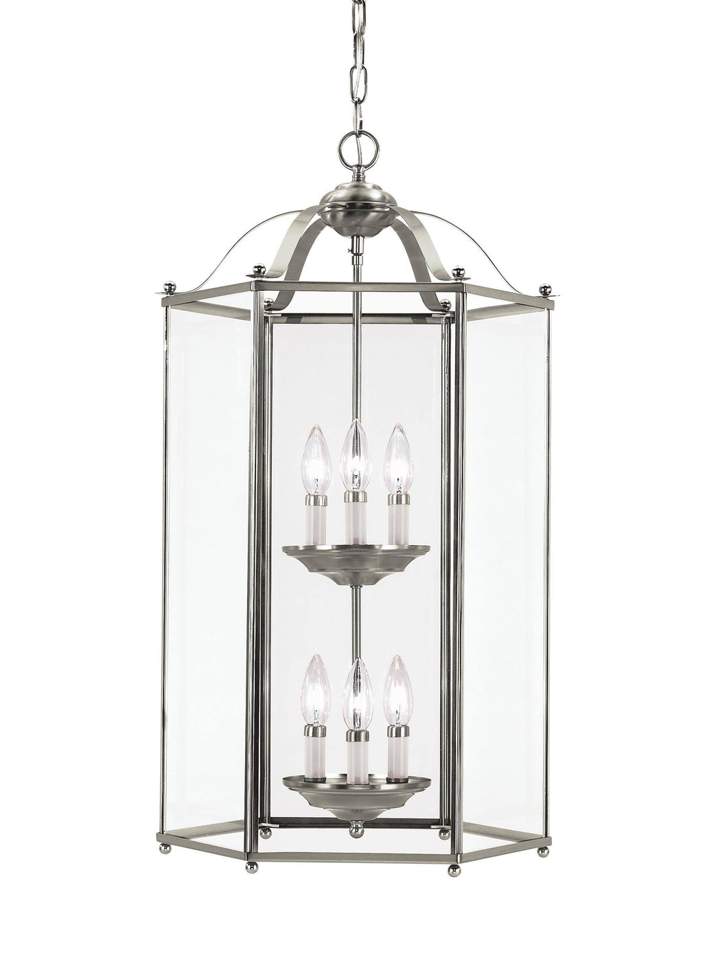 Six Light Hall / Foyer - Brushed Nickel N172167