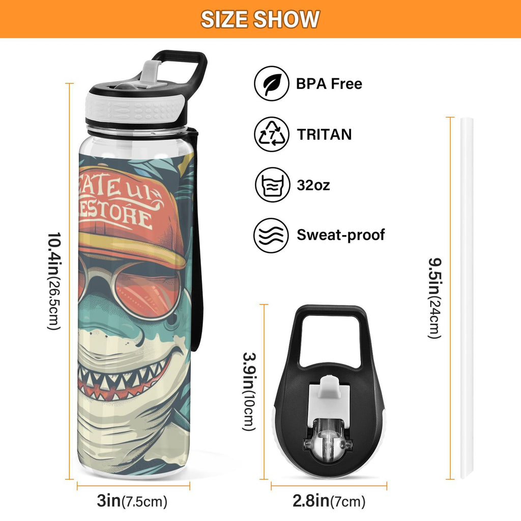 32oz Leakproof Tritan Water Bottle with Straw K797131