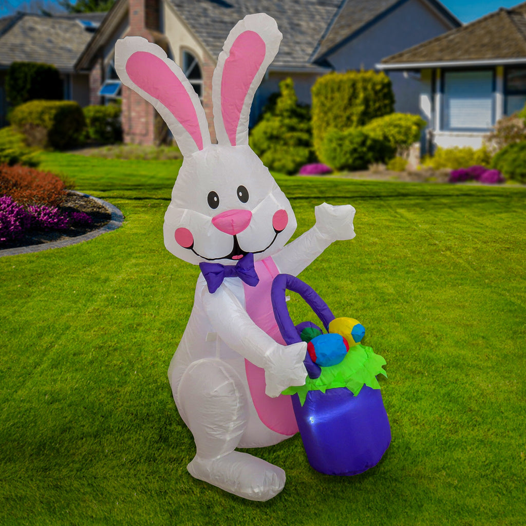 48" Inflatable Waving Easter Bunny U15123