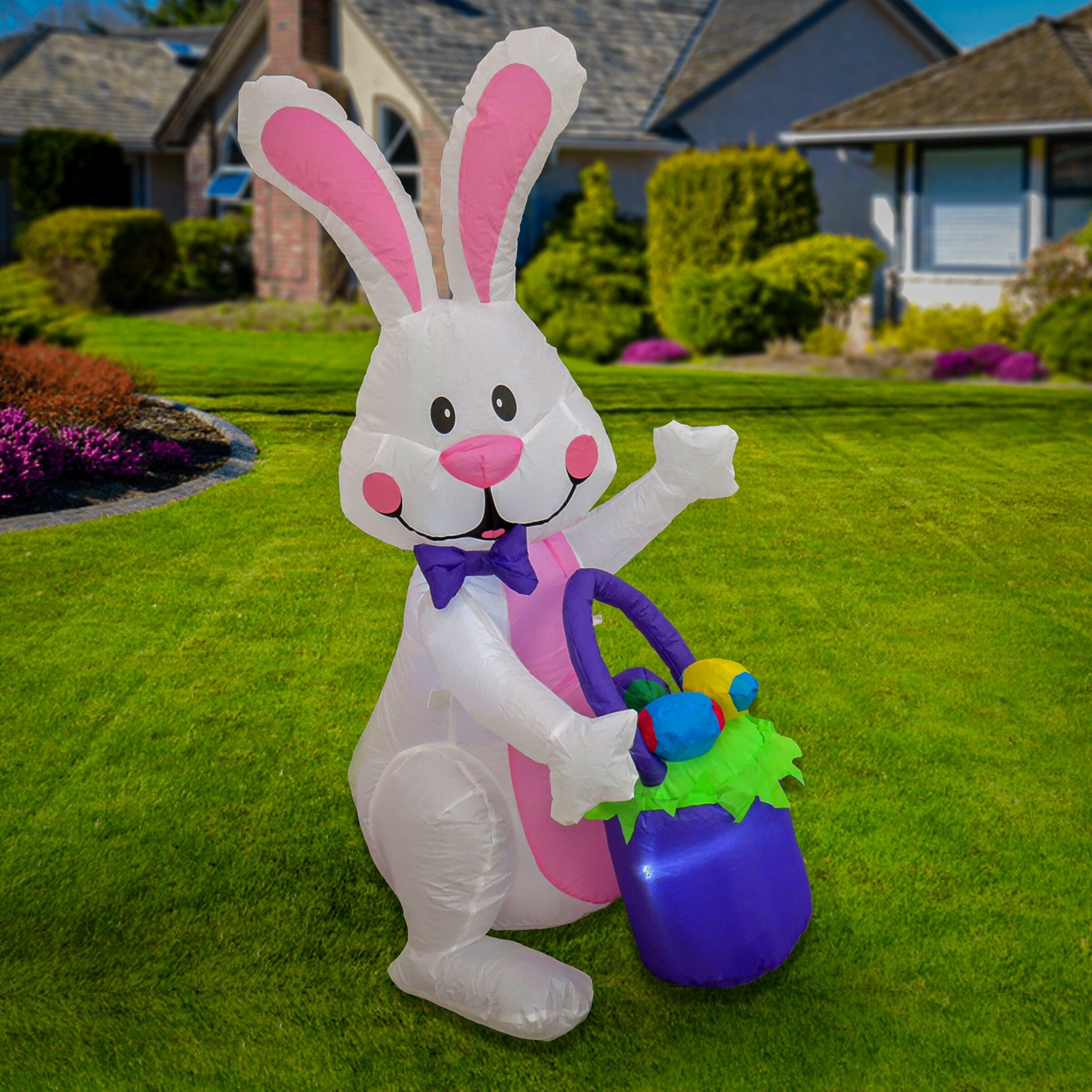48" Inflatable Waving Easter Bunny U15123