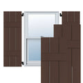 12x22W x 50x22H Exterior Real Wood Pine Board-n-Batten Shutters D71057