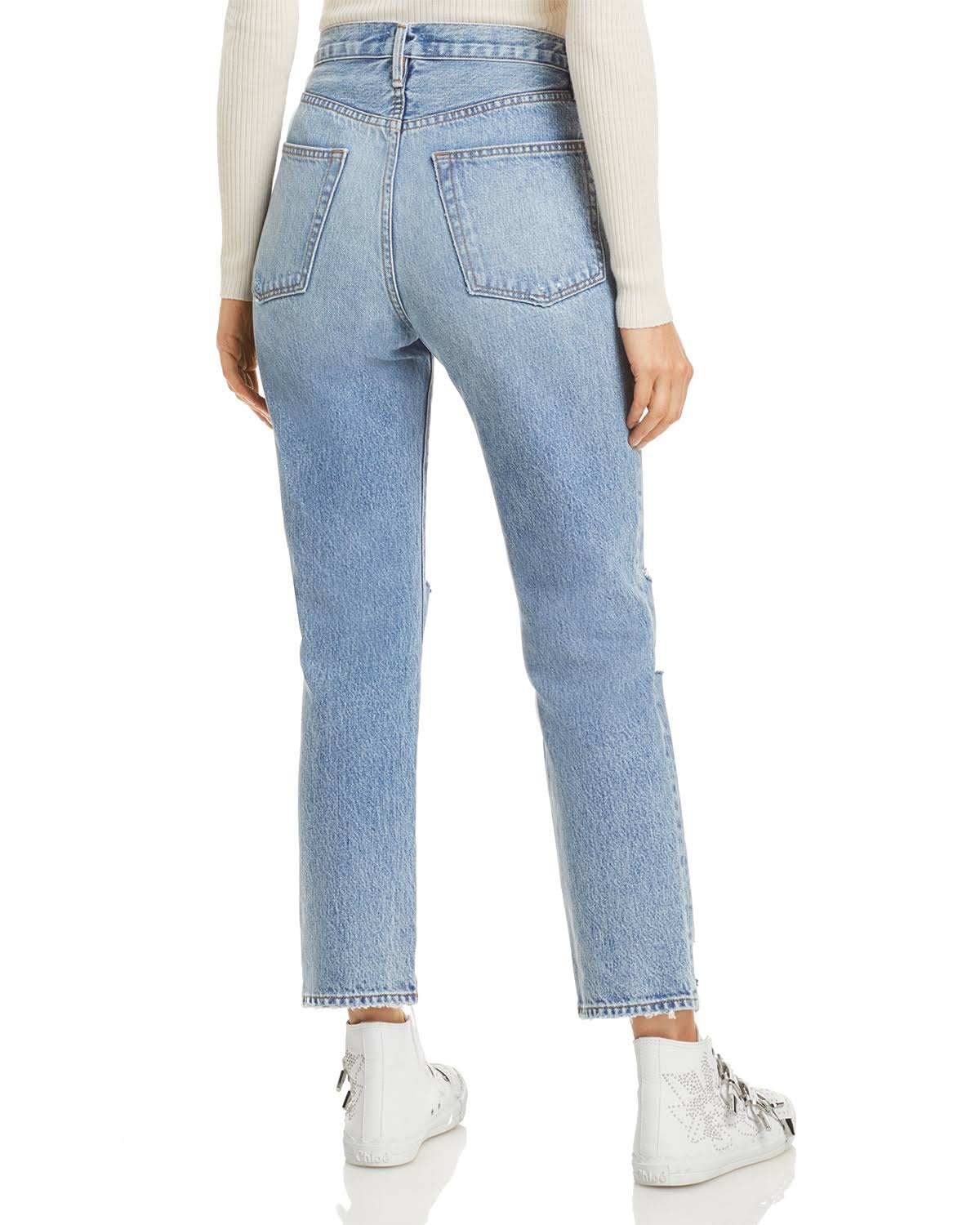 Cascade Blue Rips Size 27 Jeans P1891