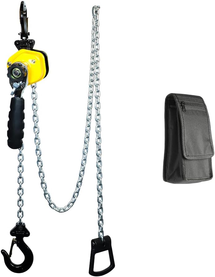 550LBS Manual Lever Chain Hoist 5 Feet Lift G80 Chain with Hook Pack of 2 Q96641