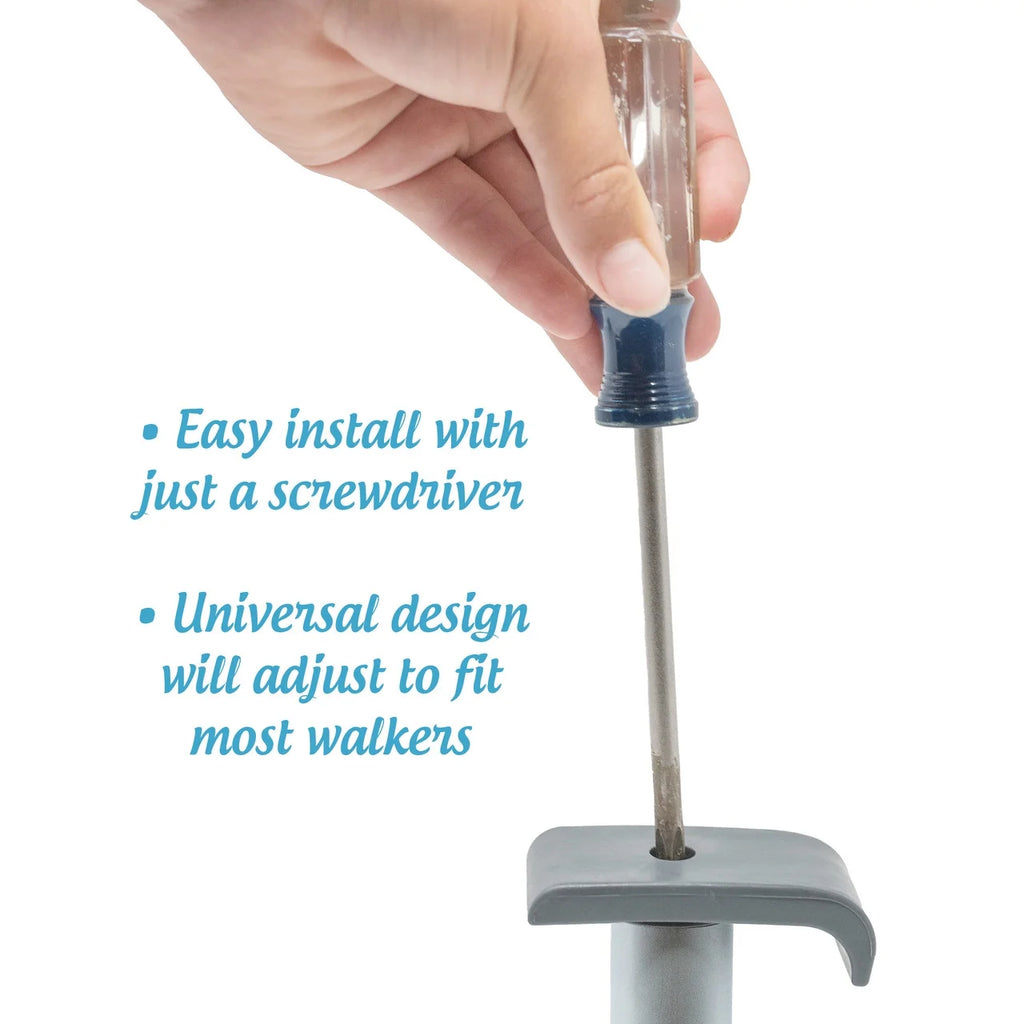 Swivel/Lock Walker 5" Front Wheels Kit with Universal FlexFit Ski Glides M863