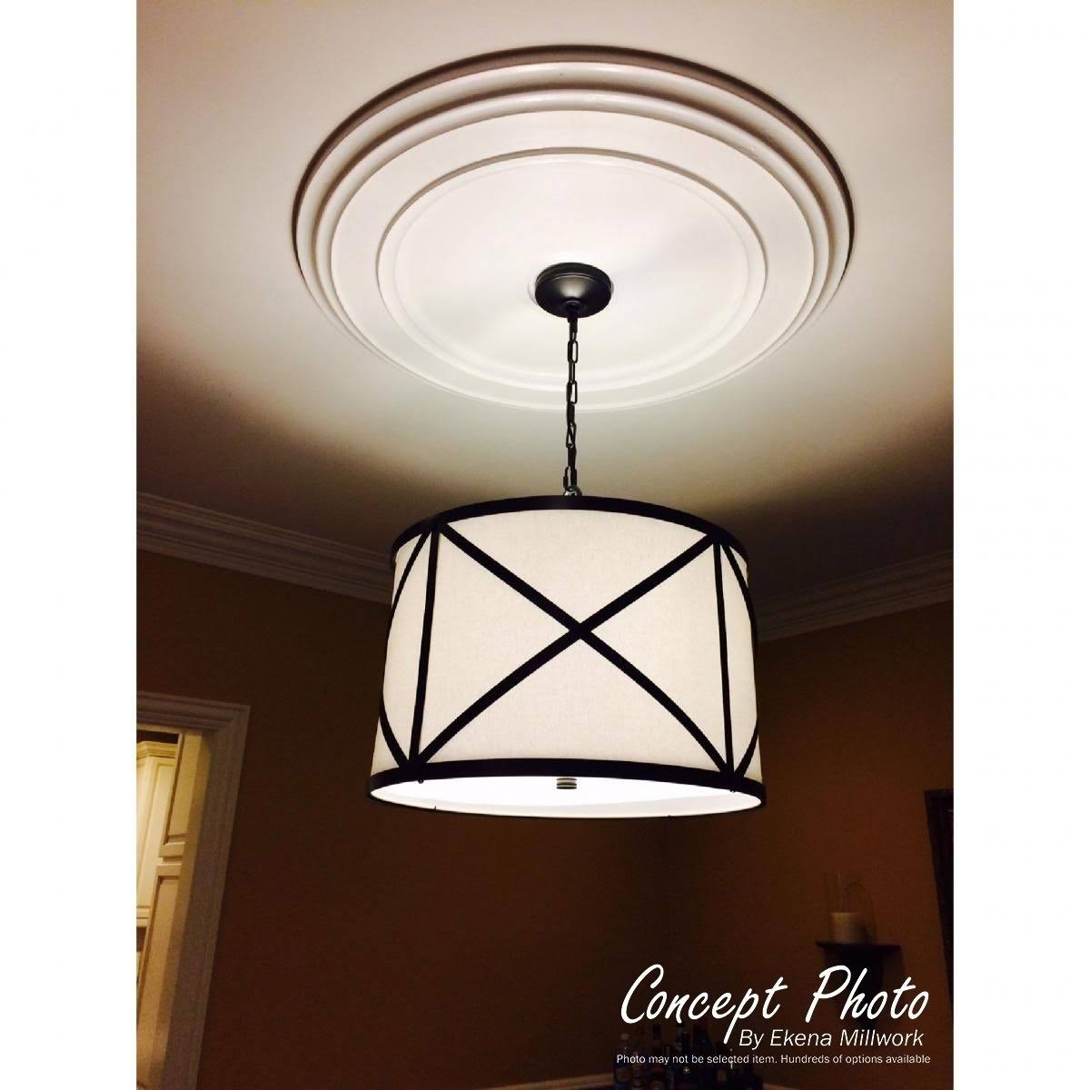 Hand-Painted Golden Oak Ceiling Medallion H8421
