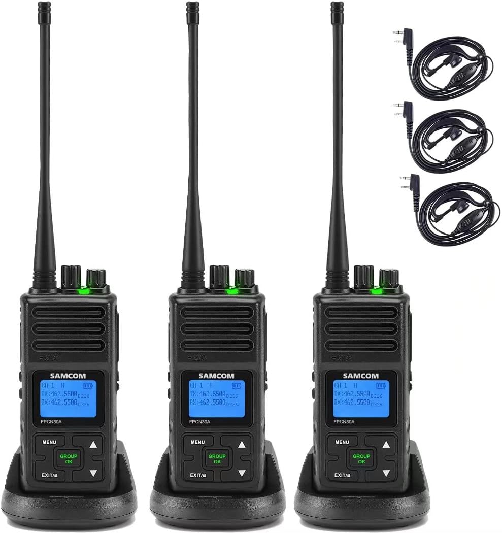 3 Packs UHF Two Way Radios Walkie Talkies 5 Watts P59898