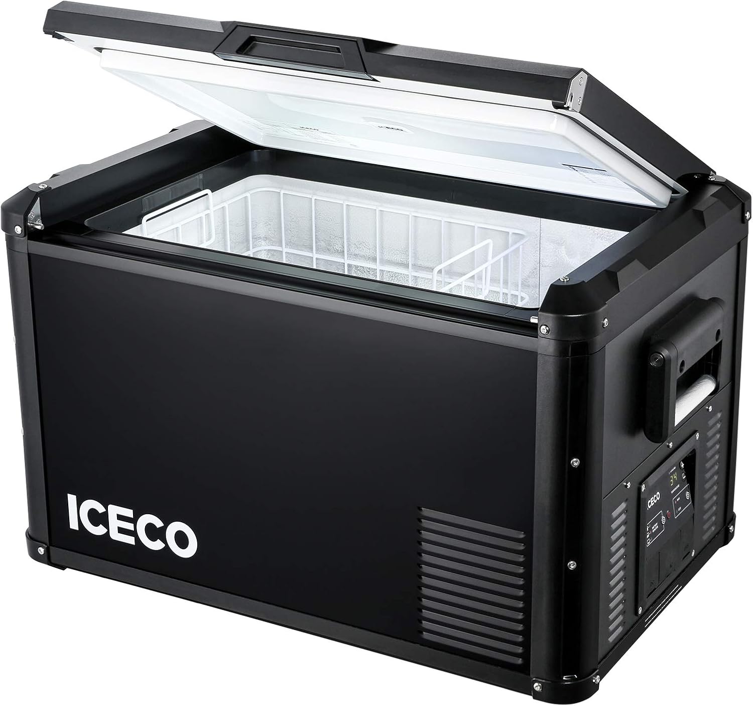 Portable Refrigerator, 45L Steel Compact Refrigerator, 47 Quarts U55415