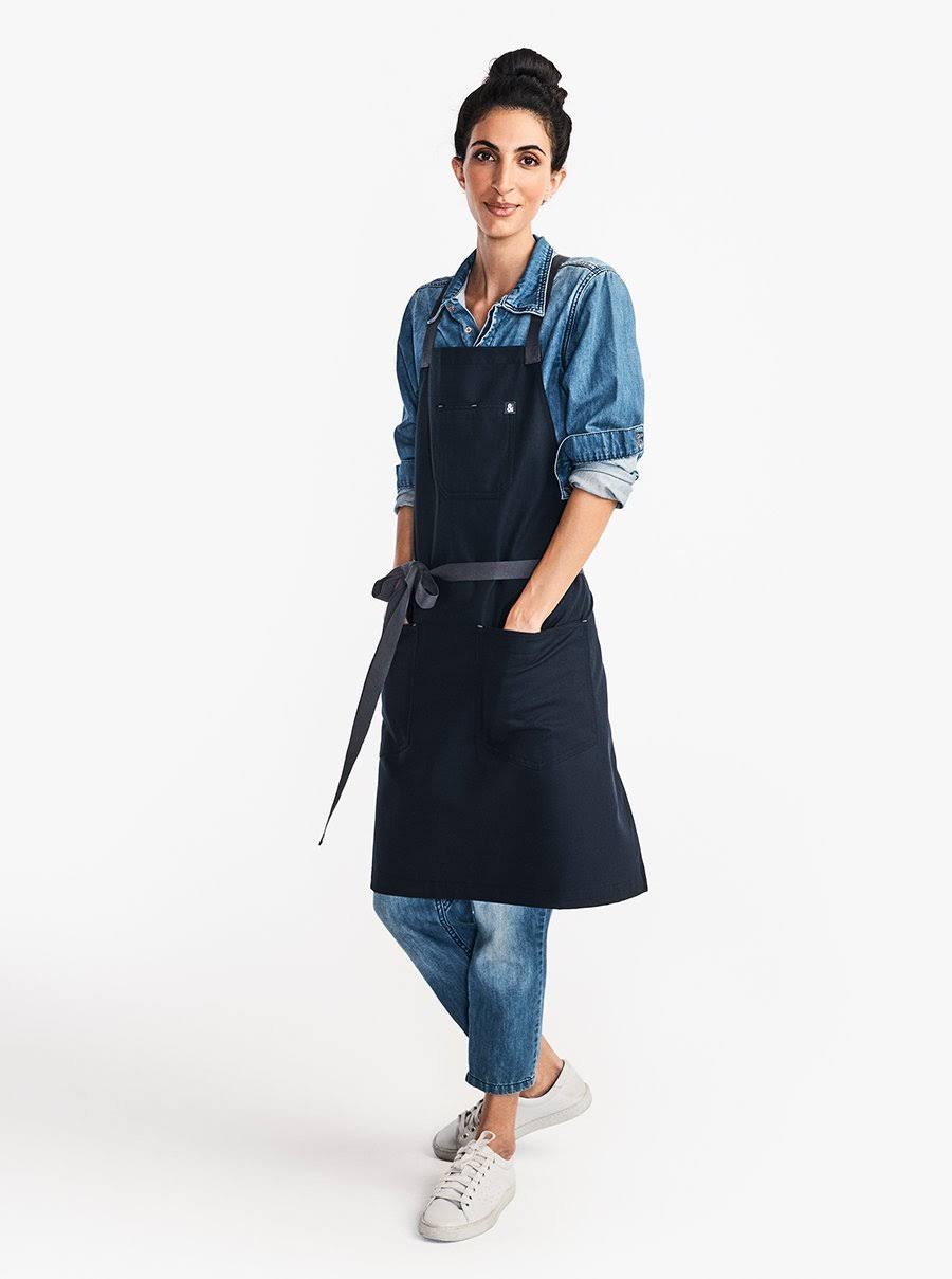 Midnight Blue Crossback Apron M19259