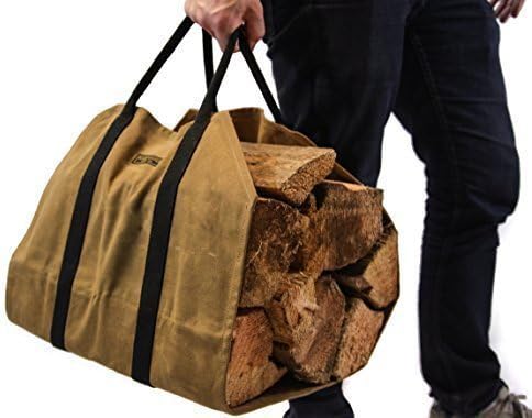Waxed Canvas Firewood Log Carrier Pack of 2 T899