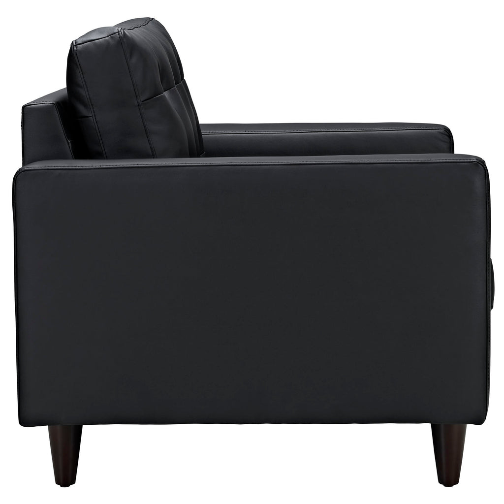 Black Leather Armchair H7859
