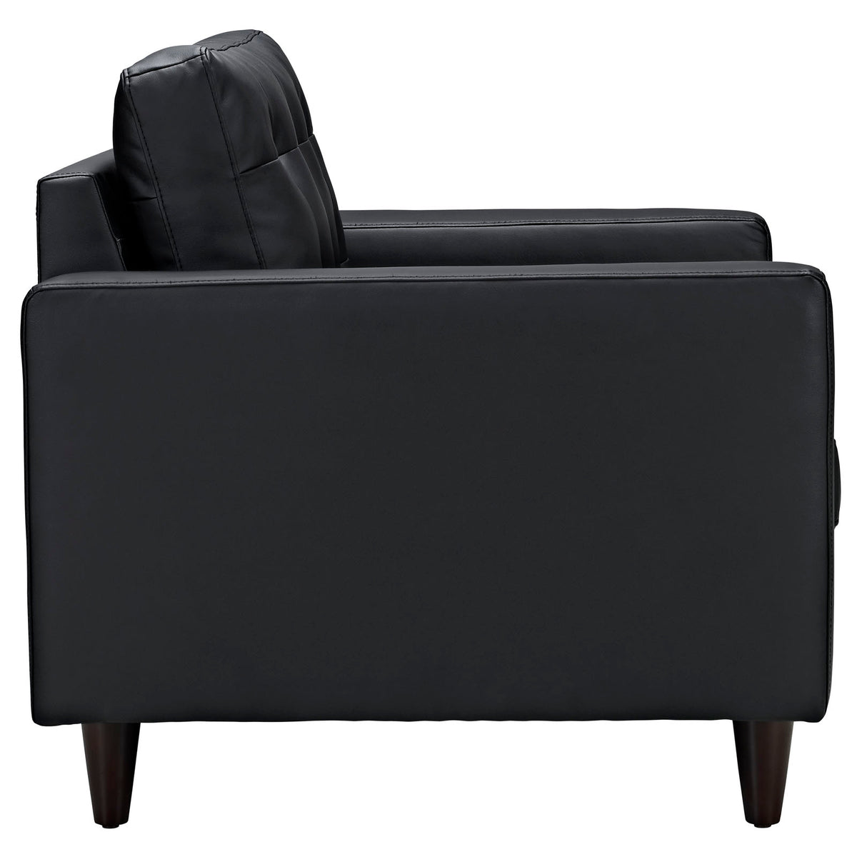 Black Leather Armchair H7859