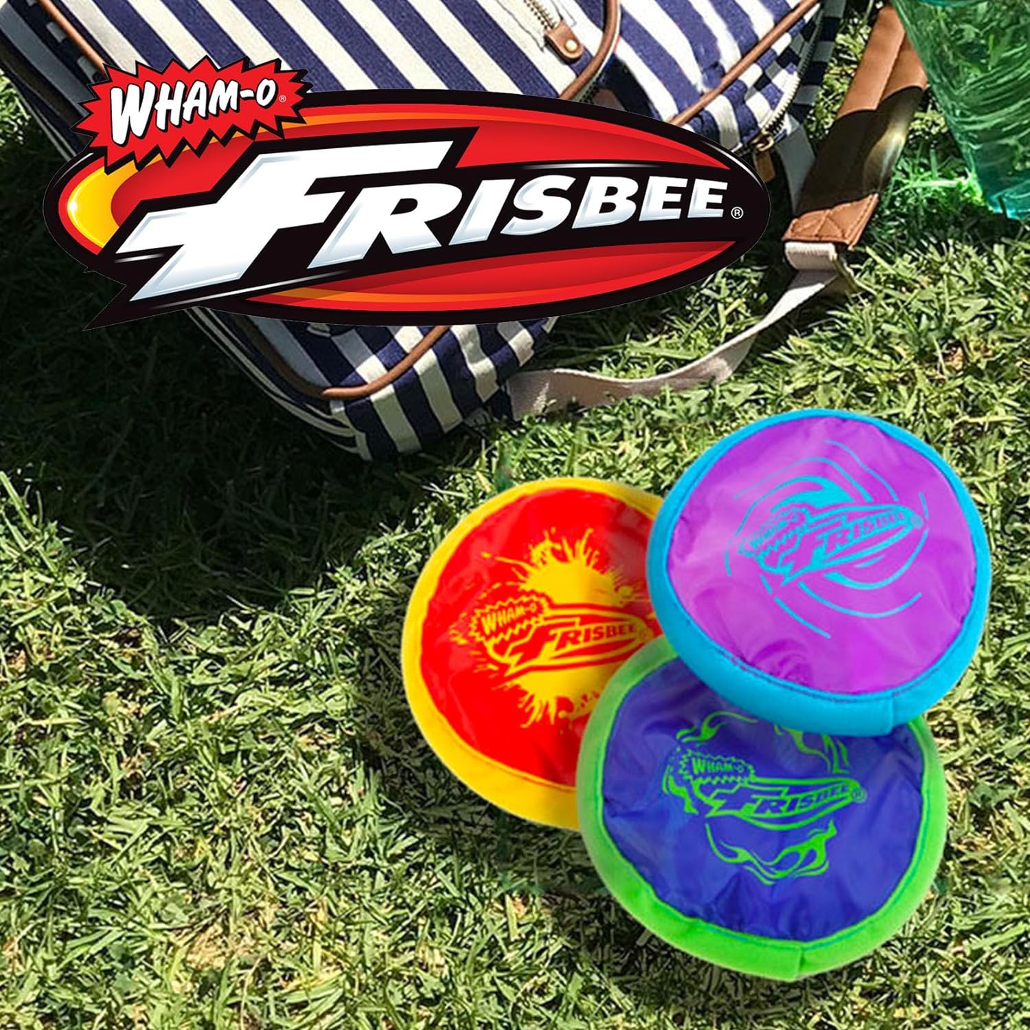 24 Pack Mini Pocket Frisbee (Blue + Green + Yellow) D11379