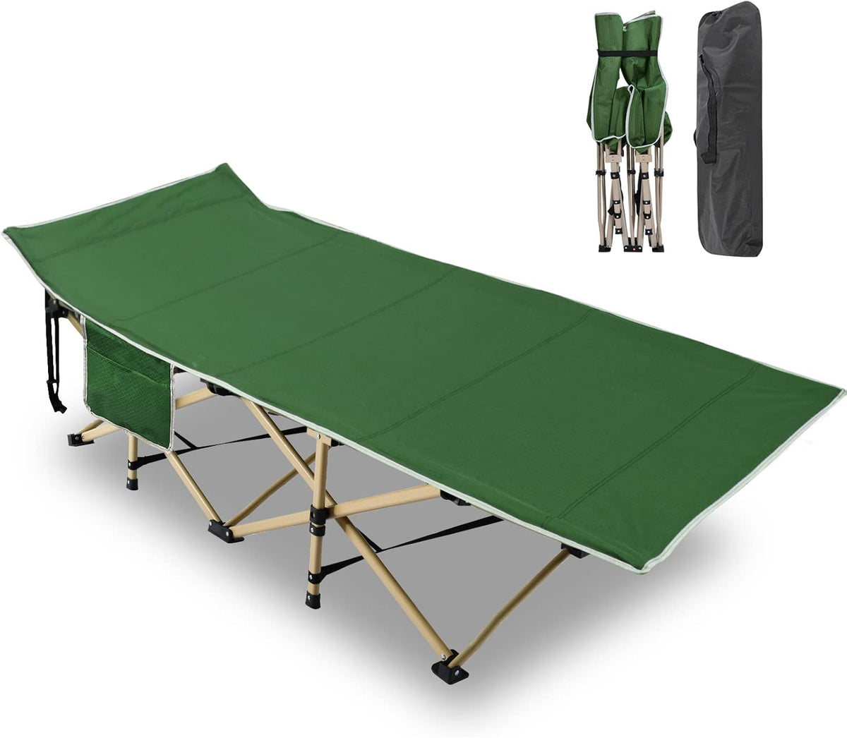 Camping Cot Folding Bed with Carry Bag C465732