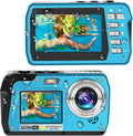 4K30FPS 56MP Dual Screens Waterproof Digital Camera, Pack of 2 O492255