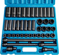 1/2 43 Piece Metric Impact Socket Set with Storage Case Q773634