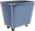 8 Bushel Steel Canvas Laundry Basket Cart G301