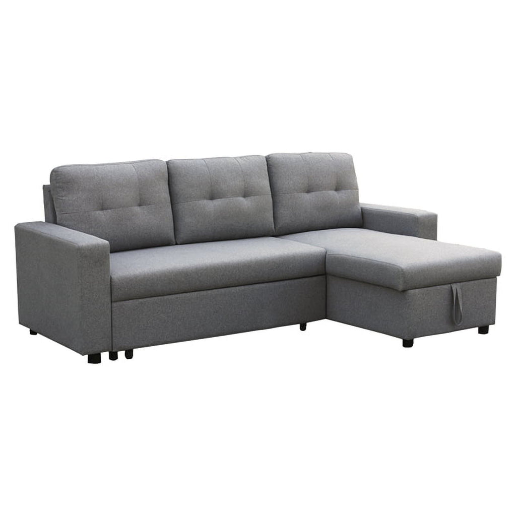Gray Fabric Reversible Sleeper Sectional I592001