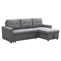 Gray Fabric Reversible Sleeper Sectional I592001